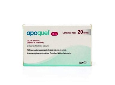 TRATAMIENTO PERROS ZOETIS ADULTO RAZA MEDIANA 20 TAB APOQUEL 16.0 MG DERMATITIS ALÉRGICA