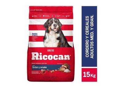 COMIDA SECA PERROS ADULTOS CANBO RAZA MEDIANA Y GRANDE SABOR POLLO RICOCAN CORDEROS 15 KG