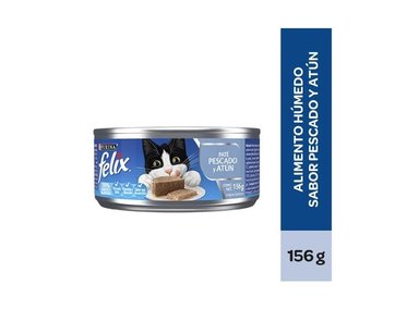 FELIX ADULTOS LATA PATÉ PESCADO Y ATÚN 156 GR