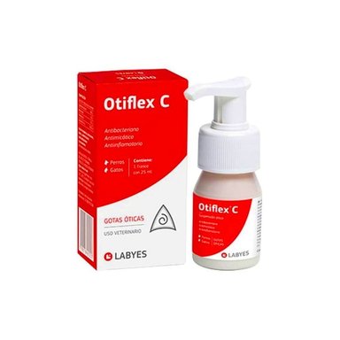 MEDICAMENTO PERROS Y GATOS LABYES ADULTO 25 ML OTIFLEX C GOTAS ÓTICAS