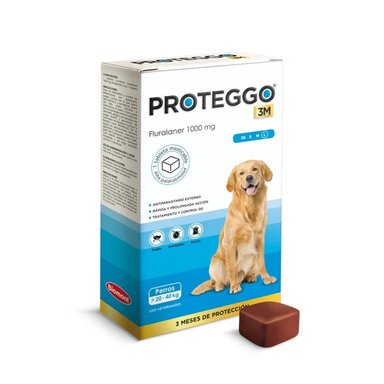 PROTEGGO 3M ANTIPULGAS 1000 MG 1 TABLETA 20 - 40 KG