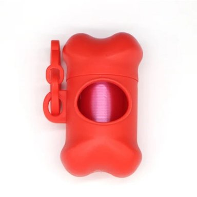 DISPENSADOR BOLSA SANITARIA PERRO COLOR ROJO