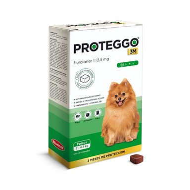 PROTEGGO 3M ANTIPULGAS 112.5 MG 1 TABLETA 2 - 4.5 KG