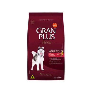 GRAN PLUS PERROS ADULTOS CARNE Y ARROZ 15 KG