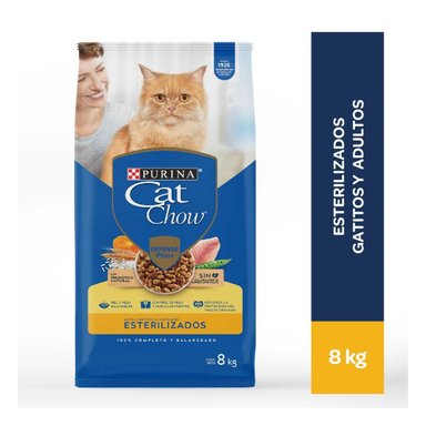 CAT CHOW ADULTOS ESTERILIZADOS 8 KG