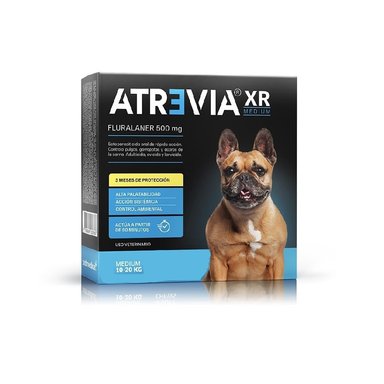 ATREVIA XR PARA PERROS 500 MG MEDIUM 10 - 20 KG 1 TAB