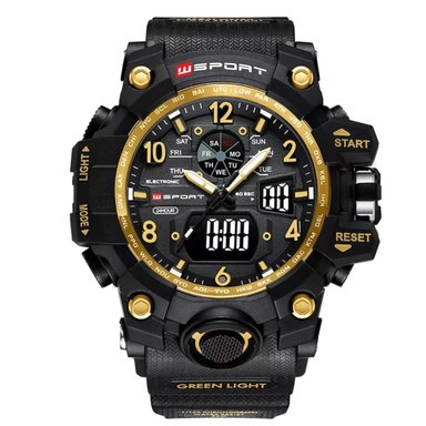 RELOJ SPORT HOMBRE DIGITAL WS-22-BG NEGRO DORADO