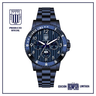 RELOJ ALIANZA LIMA UNISEX ANÁLOGO BICAMPEON-38 OFICIAL