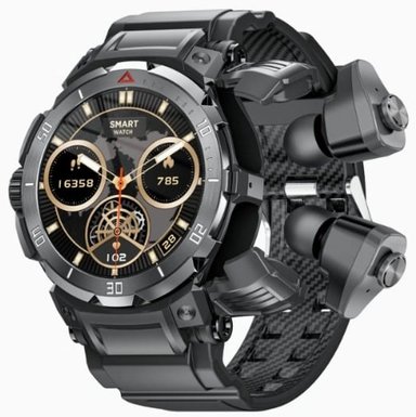 SMART WATCH DELUXE TEC GT100 NEGRO CON AUDÍFONOS INTEGRADOS