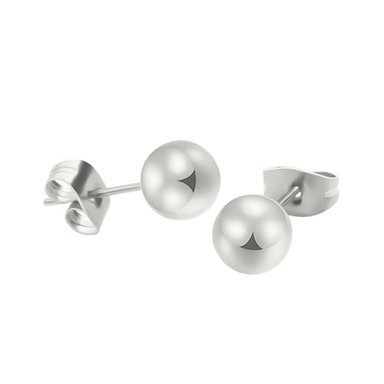 ARETE CLEO JOYAS & ACCESORIOS BOLA BOMBITA 4MM MUJER