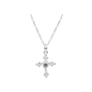 COLLAR CLEO JOYAS & ACCESORIOS CRUCIFIJO PLATA