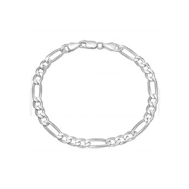 PULSERA FIGARO HOMBRE PLATA TIPO CARTIER