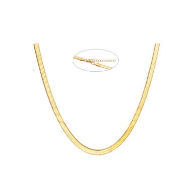 CADENA CLEO JOYAS & ACCESORIOS SNAKE DORADO ACERO