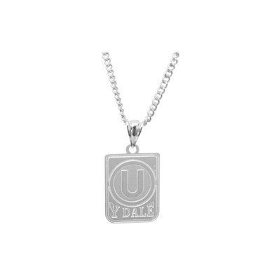 COLLAR CLEO JOYAS & ACCESORIOS UNIVERSITARIO DALE U PLATEADO PLATA