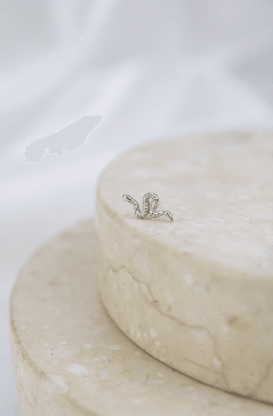 PIERCING CLEO JOYAS & ACCESORIOS SERPIENTE PLATEADO PLATA