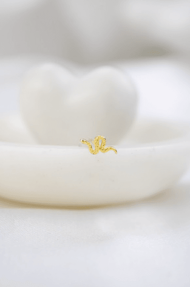 PIERCING CLEO JOYAS & ACCESORIOS SERPIENTE DORADO PLATA