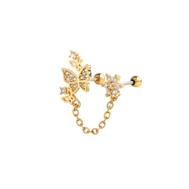 PIERCING CLEO JOYAS & ACCESORIOS DOBLE DABA MARIPOSA