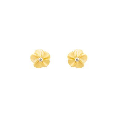 ARETE CLEO JOYAS & ACCESORIOS GOLDEN FLOR DORADO PLATA