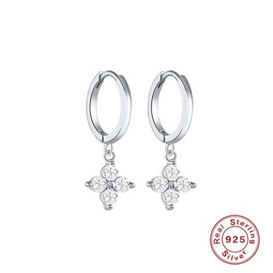 ARETE CLEO JOYAS & ACCESORIOS ARGOLLA DALIA PLATEADO PLATA