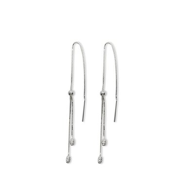 ARETE CLEO JOYAS & ACCESORIOS PASADOR BILLAS PLATEADO PLATA