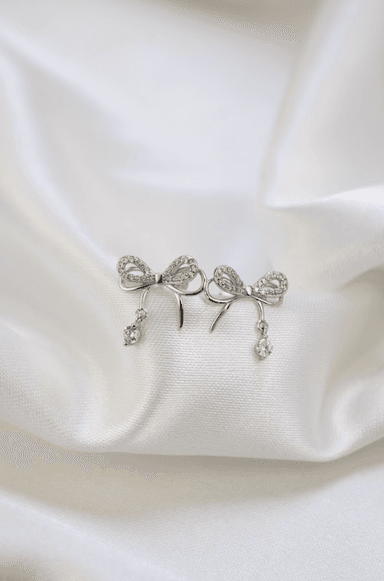 ARETE CLEO JOYAS & ACCESORIOS COQUETTE PLATEADO PLATA