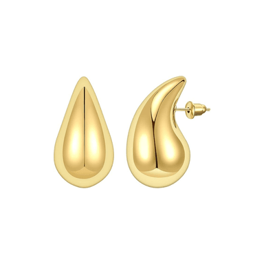 ARETE CLEO JOYAS & ACCESORIOS GOTA TALLA M DORADO ACERO