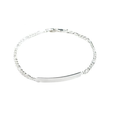 PULSERA CLEO JOYAS & ACCESORIOS ESCLAVA FIGARO MUJER PLATA