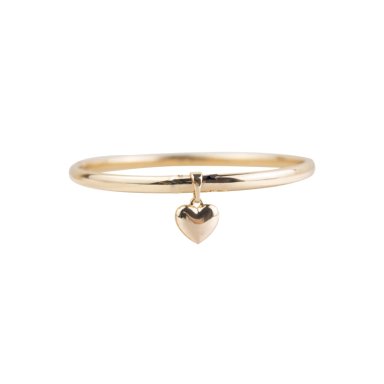 PUÑERA CORAZÓN BOMBEADO ACERO ROSE