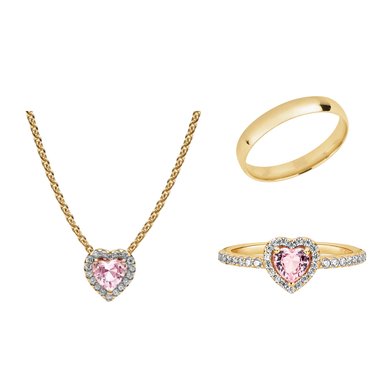 SET PROMESA ETERNA DORADO ACERO