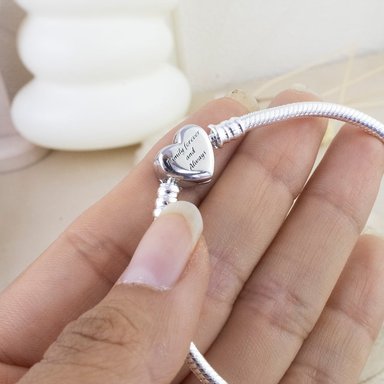 PULSERA COLA DE RATÓN CORAZÓN INFINITO ESTILO PANDORA - 3
