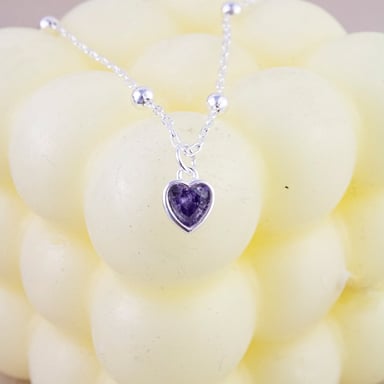 COLLAR CORAZÓN CRISTAL MORADO SWAROVSKI - 3