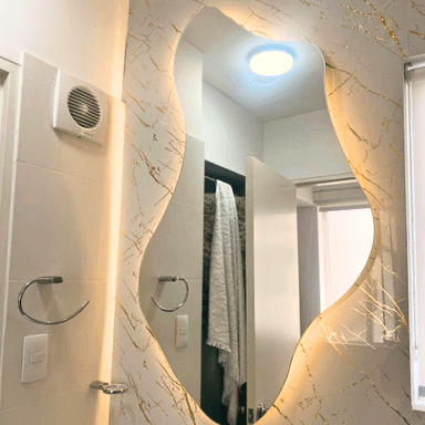ESPEJO CURVO LUZ LED 3 TIEMPOS 115 X 66CM - 2