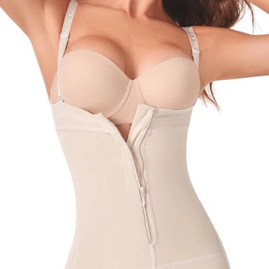FAJA COLOMBIANA MUJER ANN-CHERY BEIGE TITI-STRAPLESS TITI STRAPLESS REDUCTORA Y MOLDEADORA - 3