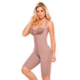 FAJA COLOMBIANA MUJER ANN-CHERY CORAL 5176 POSTOPERATORIO A LA RODILLA SOFT INGRID - 3