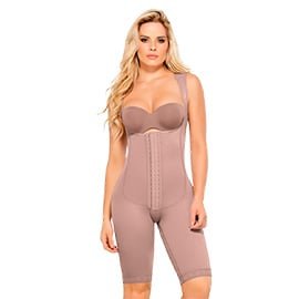 FAJA COLOMBIANA MUJER ANN-CHERY CORAL 5176 POSTOPERATORIO A LA RODILLA SOFT INGRID - 5