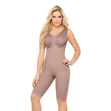 FAJA COLOMBIANA MUJER ANN-CHERY CHOCOLATE CLARO 5010-SCARLET REDUCTORA Y MOLDEADORA - 3