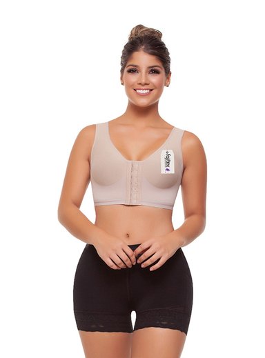 SOSTÉN PUSH UP MUJER FAJAS FAJITEX BEIGE 22140 022140 BRASIER DE CONTROL TIPO TOP - 1