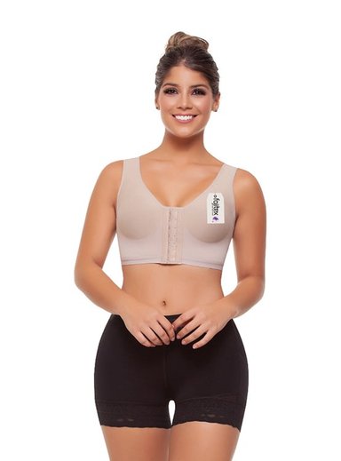 SOSTÉN PUSH UP MUJER FAJAS FAJITEX BEIGE 22140 022140 BRASIER DE CONTROL TIPO TOP - 6