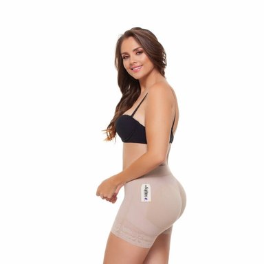 FAJA MUJER FAJAS FAJITEX BEIGE 24640 SHORT EXT CORTO - 2