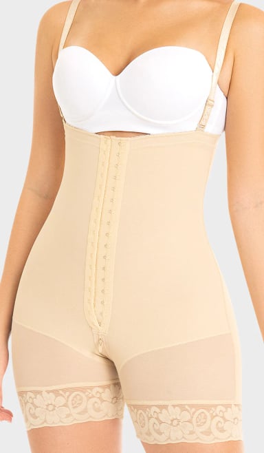 FAJA COLOMBIANA CORTA MUJER M&D F0066M&D MOLDEADORA STRAPLESS SILICONADO - 3
