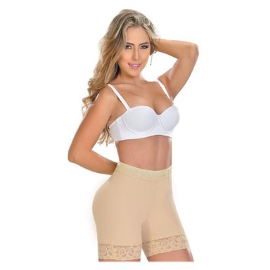 FAJA SHORT MUJER M&D STA0322M&D COLOMBIANO CORTO TALLE ALTO LEVANTA GLÚTEOS - 5