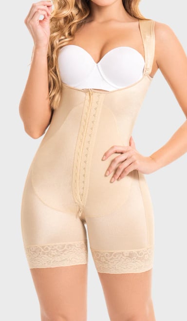 FAJA COLOMBIANA LICRA MUJER M&D BEIGE F0269M&D ULTRA CÓMODA - 3
