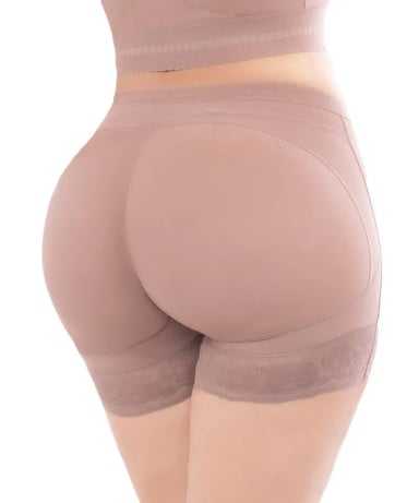 FAJA MUJER FAJATE CHOCOLATE CLARO 11227 PANTY CON ULTRA REALCE DE GLÚTEOS Y REFUERZO ABDOMINAL - 2