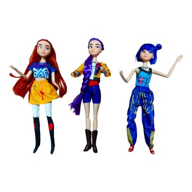 KPOP DEMON HUNTERS 3-PACK V2 MUÑECAS ARTICULABLES 30 CM APROX HUNTRIX