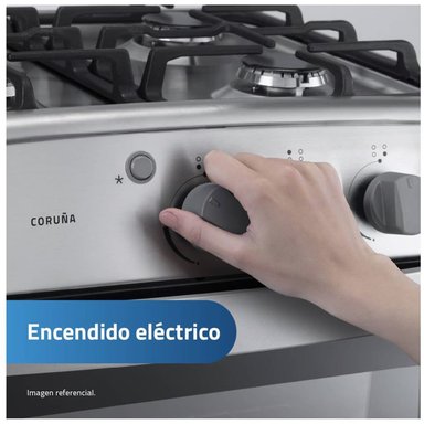 COCINA A GAS GLP/GN INDURAMA 4 HORNILLAS CORUÑA CROMA - 5