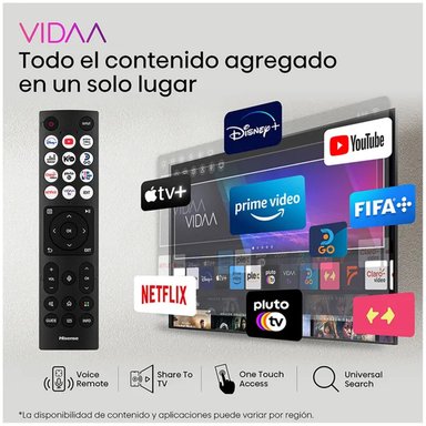 TELEVISOR HISENSE 40” LED FHD SMART TV VIDAA 40A4K - 5