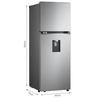 REFRIGERADORA LG 314L TOP FREEZER NO FROST GT31WPP DOOR COOLING PLATEADO - 2