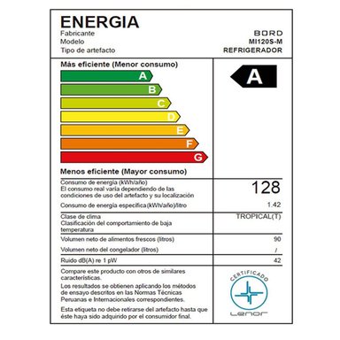 FRIGOBAR BORD 93 LITROS MI120S-M - SILVER - 3