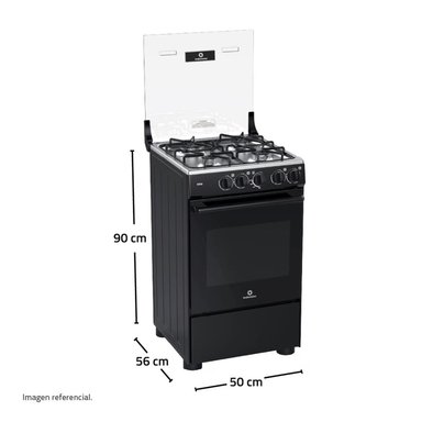 COCINA A GAS INDURAMA 4 QUEMADORES GLP GOYA NEGRO - 6