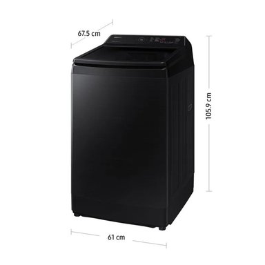 LAVADORA SAMSUNG 13 KG CARGA SUPERIOR ECOBUBBLE WA13CG5441BVPE NEGRO - 2